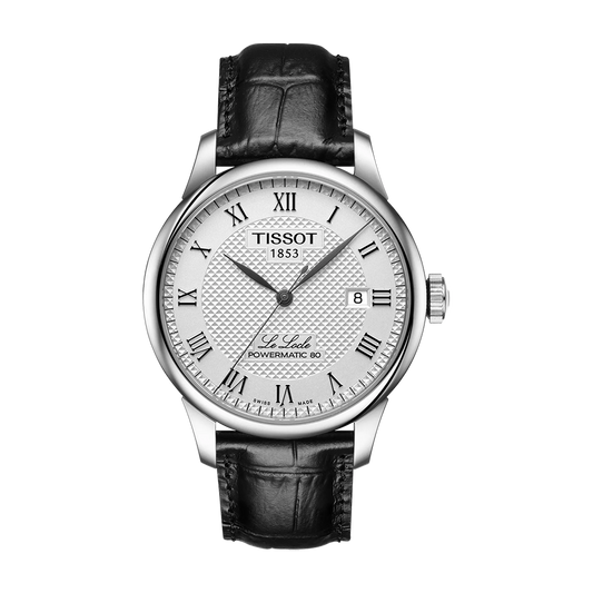 Tissot Le Locle 39mm Automatic Silver Dial Leather Strap Watch