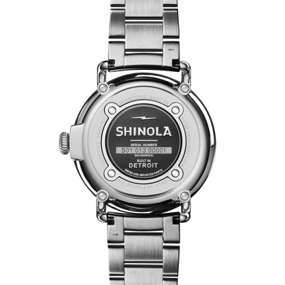 Shinola Runwell 41mm Petoskey Stone Dial Stainless Steel Bracelet Watch