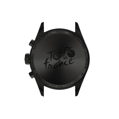 Tissot PR 100 Tour de France 2026 40mm Black Dial Chronograph Watch