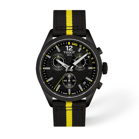 Tissot PR 100 Tour de France 2026 40mm Black Dial Chronograph Watch