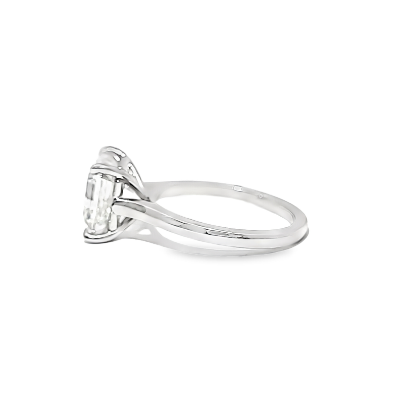 KJ5 Platinum GIA Certified 5.22ct Asscher Cut Diamond Solitaire Engagement Ring