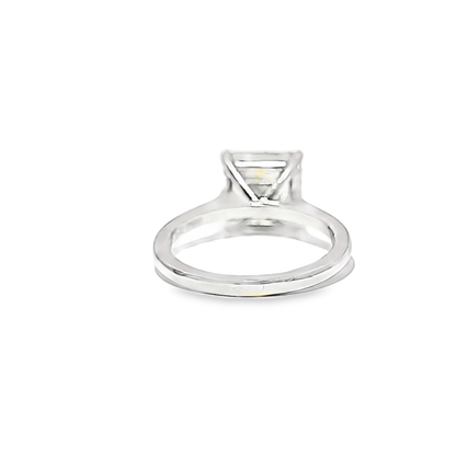 KJ5 Platinum GIA Certified 5.22ct Asscher Cut Diamond Solitaire Engagement Ring