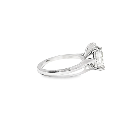 KJ5 Platinum GIA Certified 5.22ct Asscher Cut Diamond Solitaire Engagement Ring