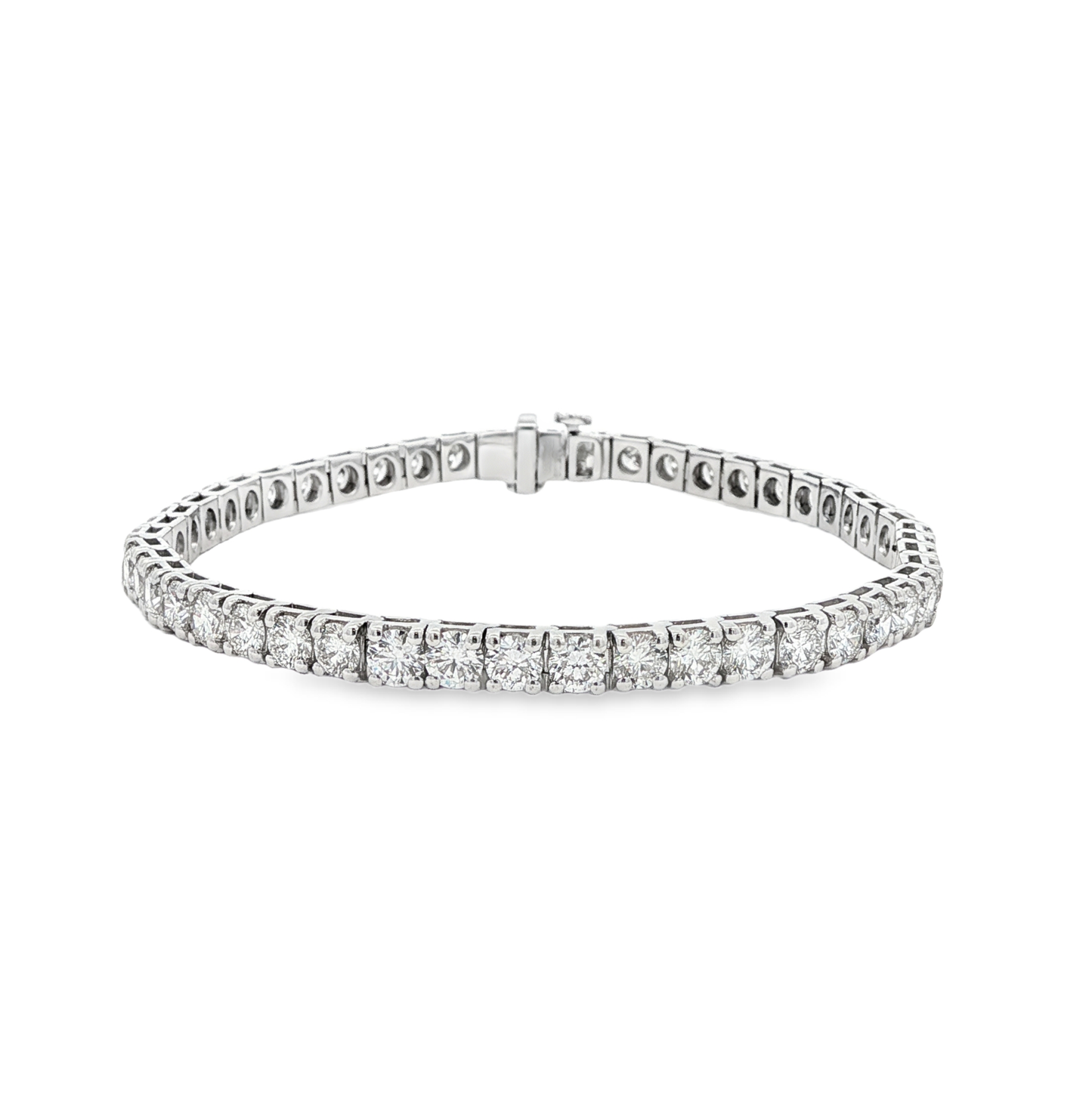 Ella Rose 8 Carat Lab-Grown Diamond Tennis Bracelet 14K White Gold