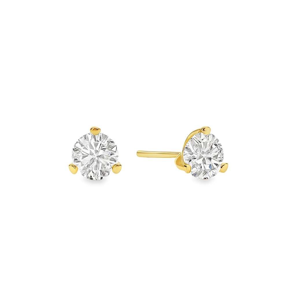 Ella Rose 14K Yellow Gold 5.02ct Martini Lab-Grown Diamond Stud Earrings