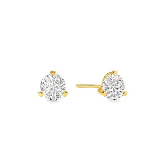 Ella Rose 14K Yellow Gold 5.02ct Martini Lab-Grown Diamond Stud Earrings