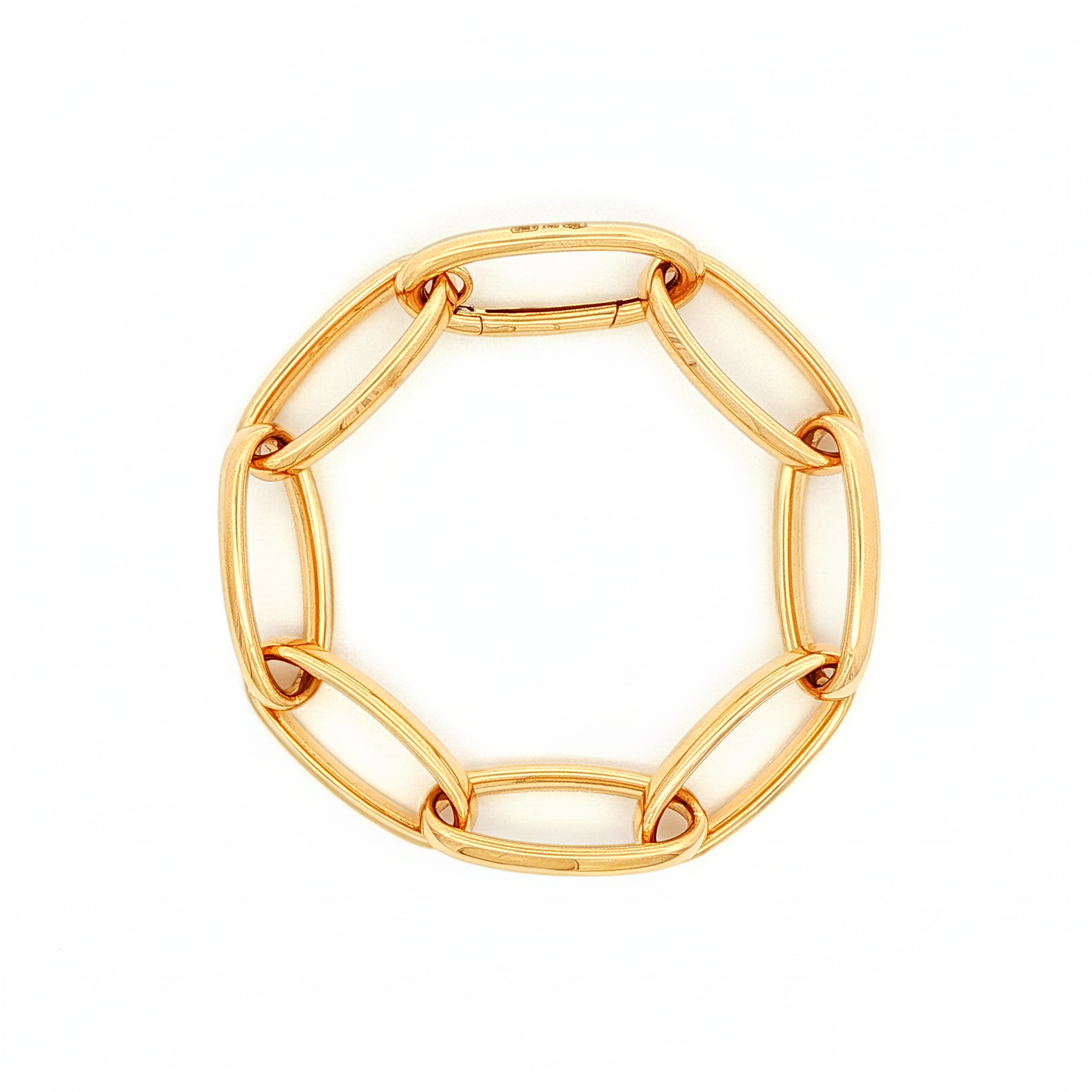Antonio Papini Oval Link Bracelet 18K Yellow Gold