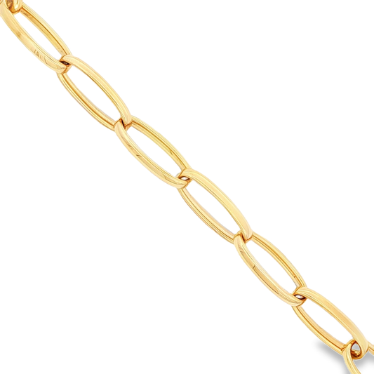 Antonio Papini Oval Link Bracelet 18K Yellow Gold