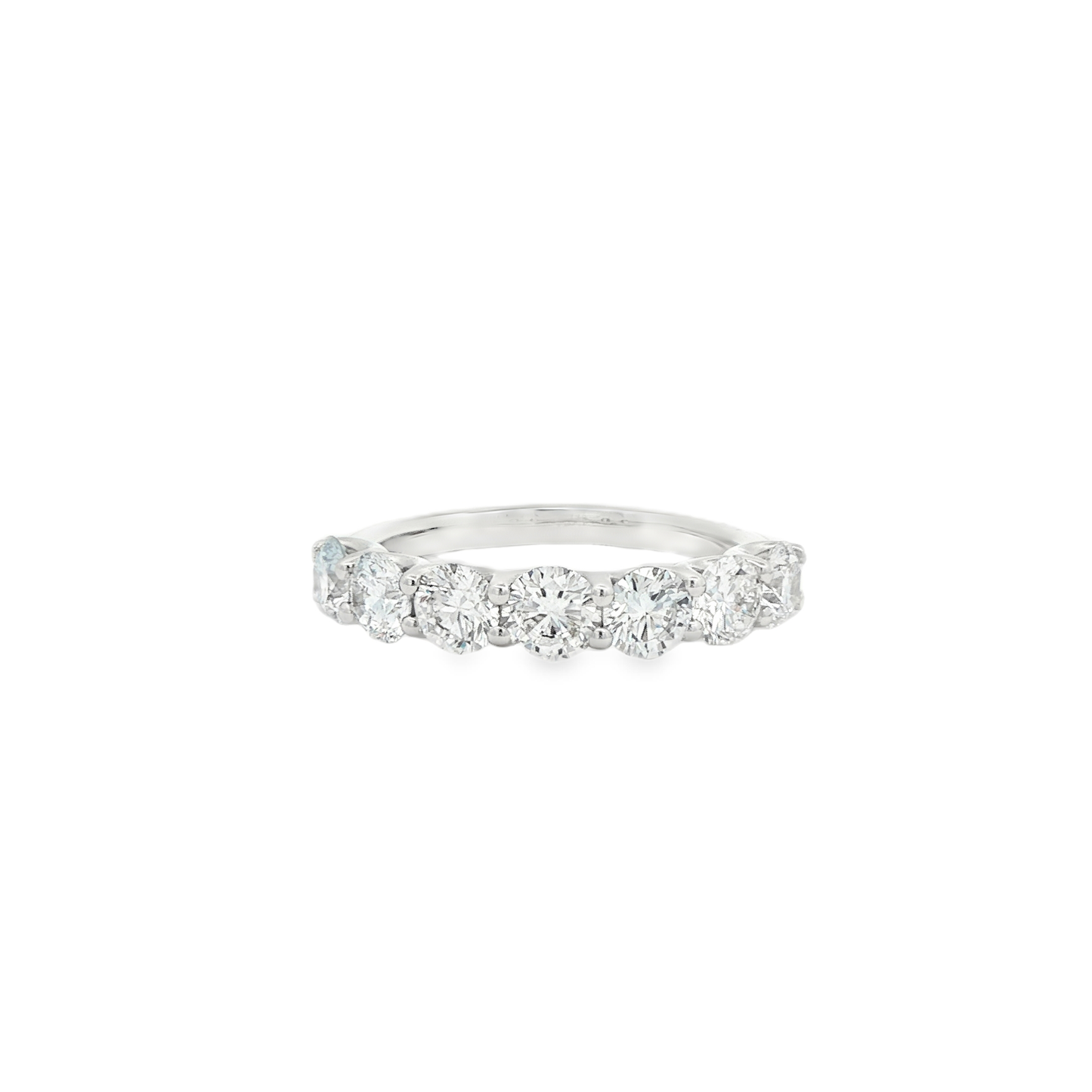 Ella Rose 2.01ct 7-Stone Lab-Grown Diamond Wedding Band 14K White Gold