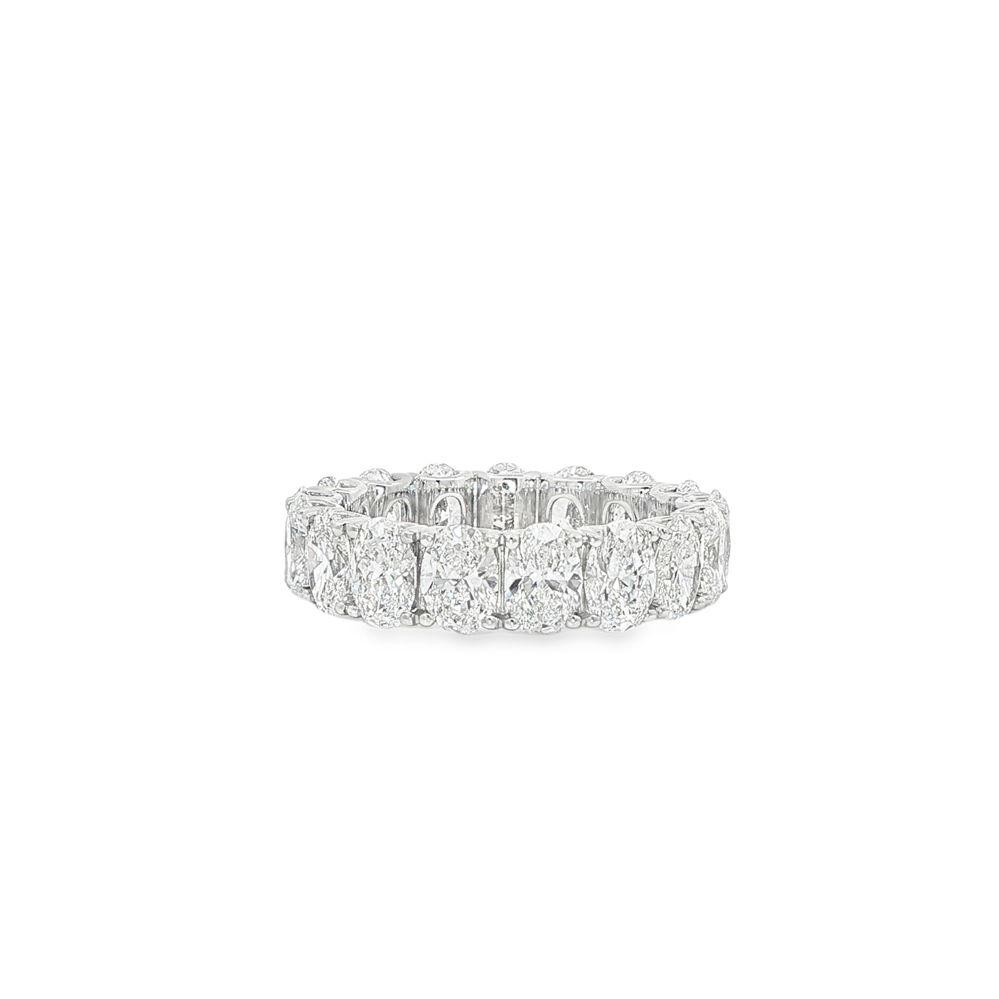 Ella Rose 5.68ct Oval Diamond Eternity Band 14K White Gold
