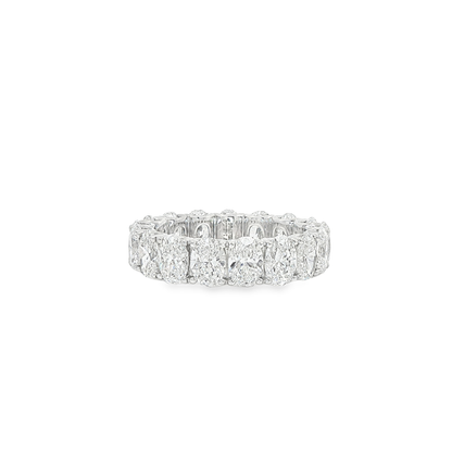 Ella Rose 5.68ct Oval Diamond Eternity Band 14K White Gold