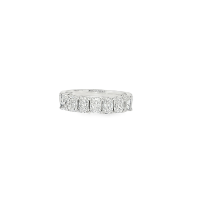 Ella Rose 7-Stone Radiant Cut 1.47ct Lab-Grown Diamond Wedding Band 14K White Gold