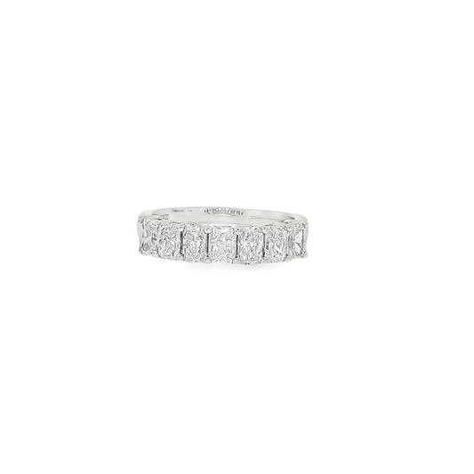 Ella Rose 7-Stone Radiant Cut 1.47ct Lab-Grown Diamond Wedding Band 14K White Gold