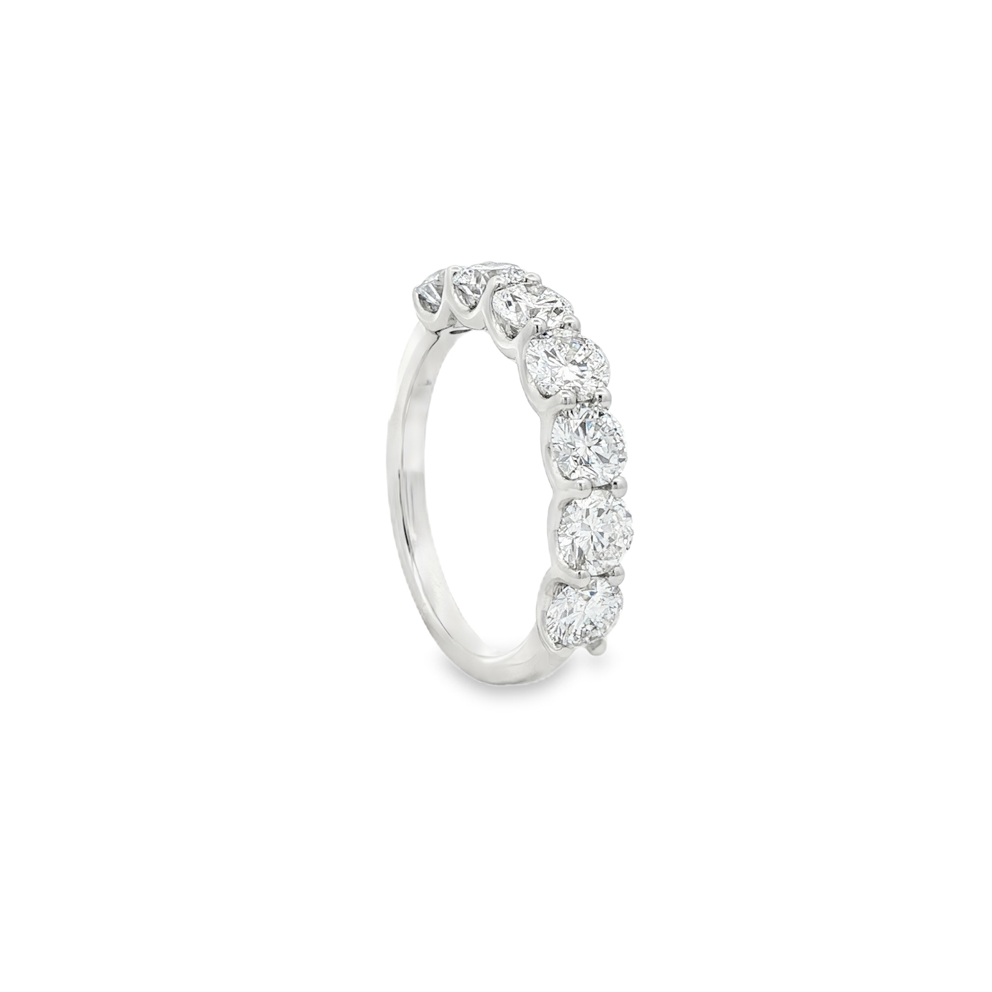 Ella Rose 2.01ct 7-Stone Lab-Grown Diamond Wedding Band 14K White Gold