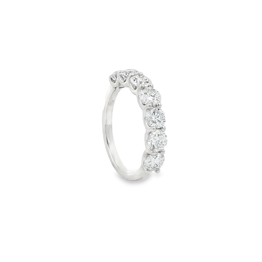 Ella Rose 2.01ct 7-Stone Lab-Grown Diamond Wedding Band 14K White Gold