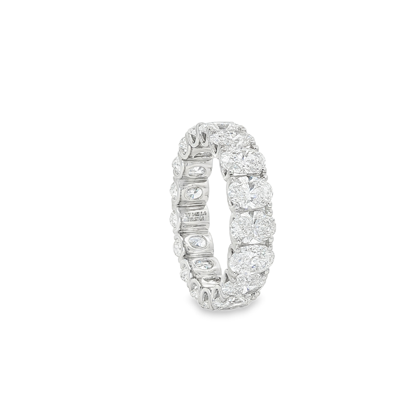 Ella Rose 5.68ct Oval Diamond Eternity Band 14K White Gold