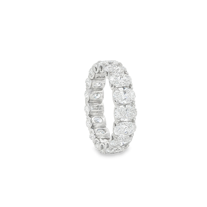 Ella Rose 5.68ct Oval Diamond Eternity Band 14K White Gold