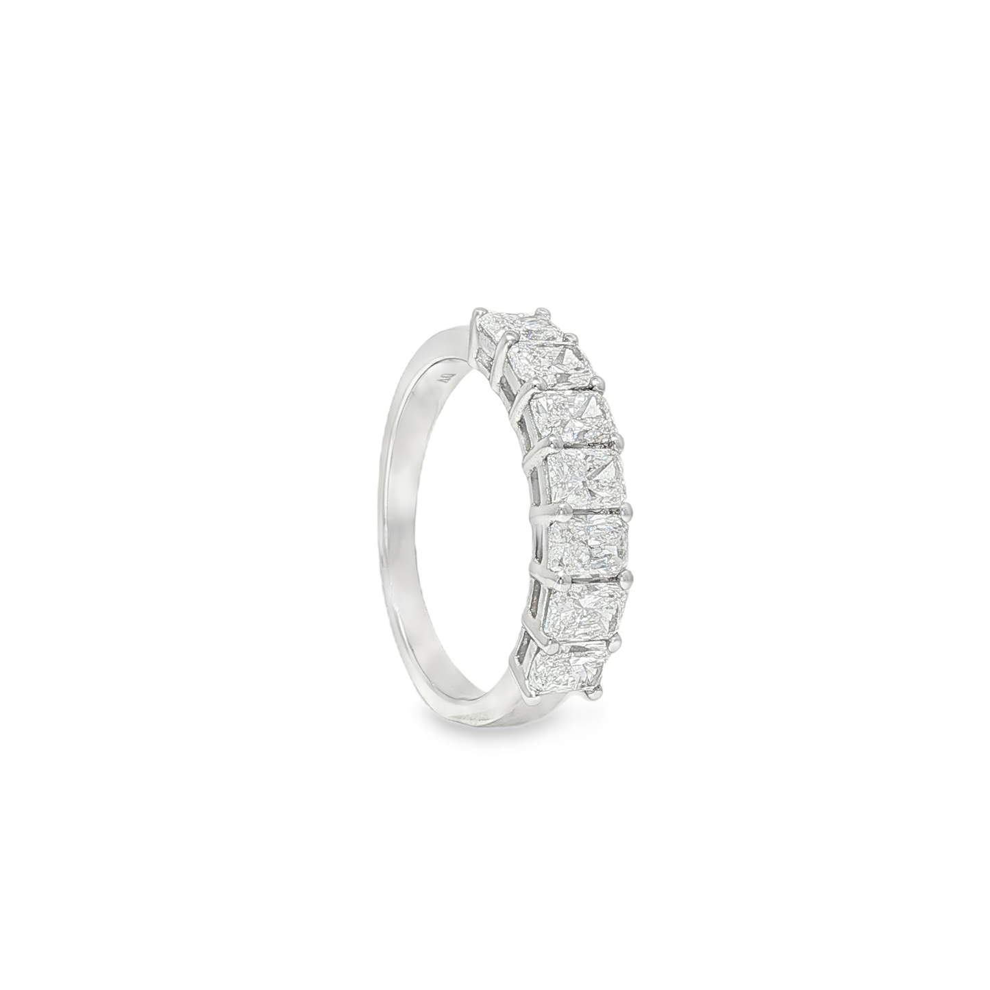 Ella Rose 7-Stone Radiant Cut 1.47ct Lab-Grown Diamond Wedding Band 14K White Gold