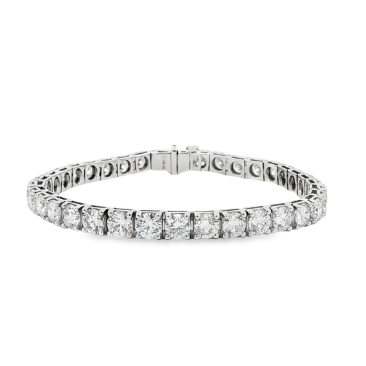 Ella Rose 14.99ct Lab-Grown Diamond Tennis Bracelet 14K White Gold