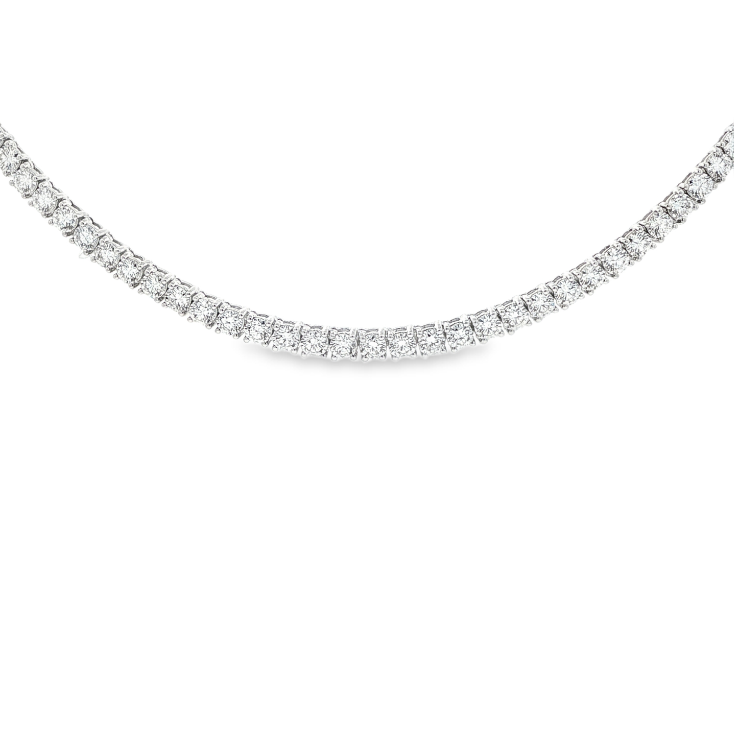 Ella Rose 15.04ct Lab-Grown Diamond Tennis Neckalce 14K White Gold