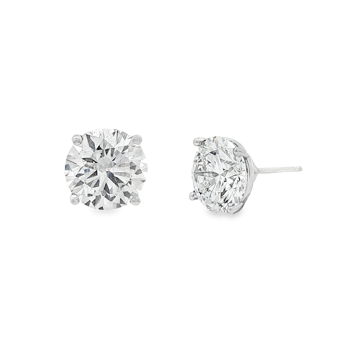 Ella Rose IGI Certified 6.09ct Lab-Grown Diamond Stud Earrings 14K White Gold