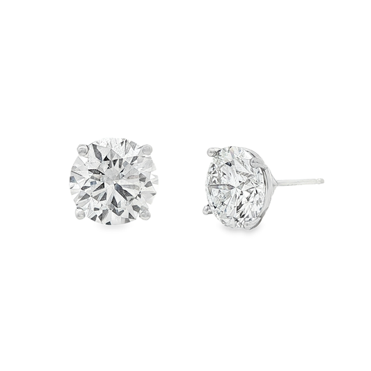 Ella Rose IGI Certified 6.09ct Lab-Grown Diamond Stud Earrings 14K White Gold