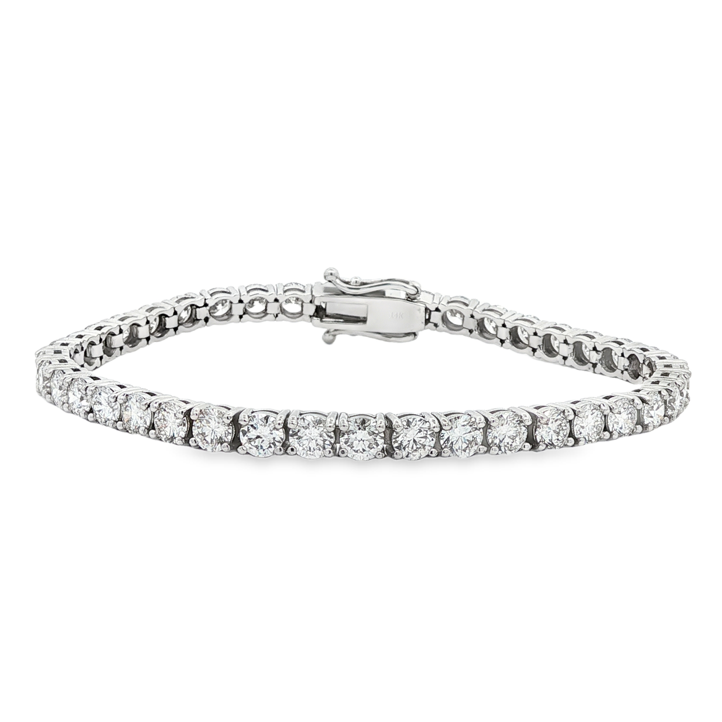 Ella Rose 10 Carat Lab-Grown Diamond Tennis Bracelet 14K White Gold