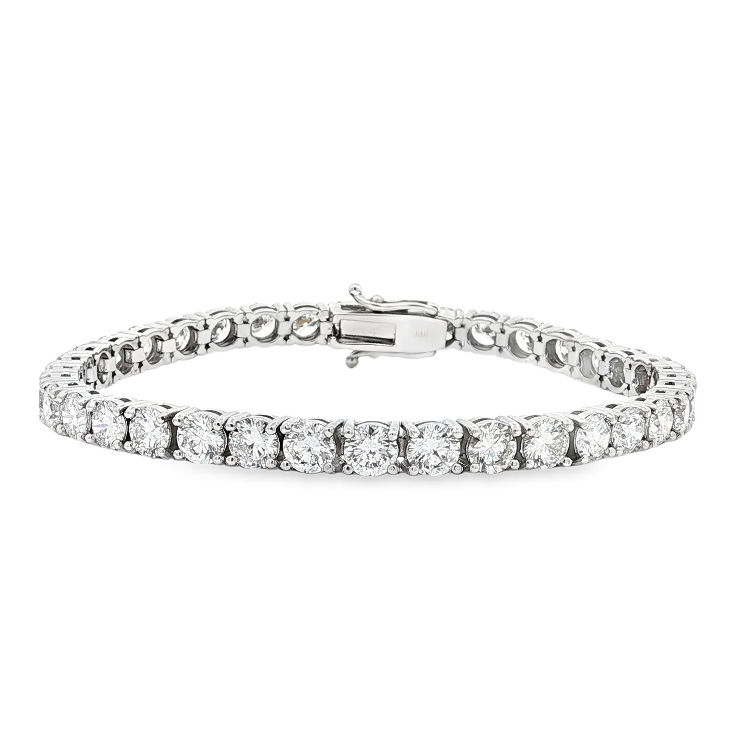 Ella Rose 12.68ct Lab-Grown Diamond Tennis Bracelet 14K White Gold