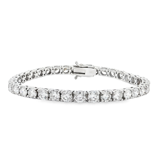 Ella Rose 12.68ct Lab-Grown Diamond Tennis Bracelet 14K White Gold