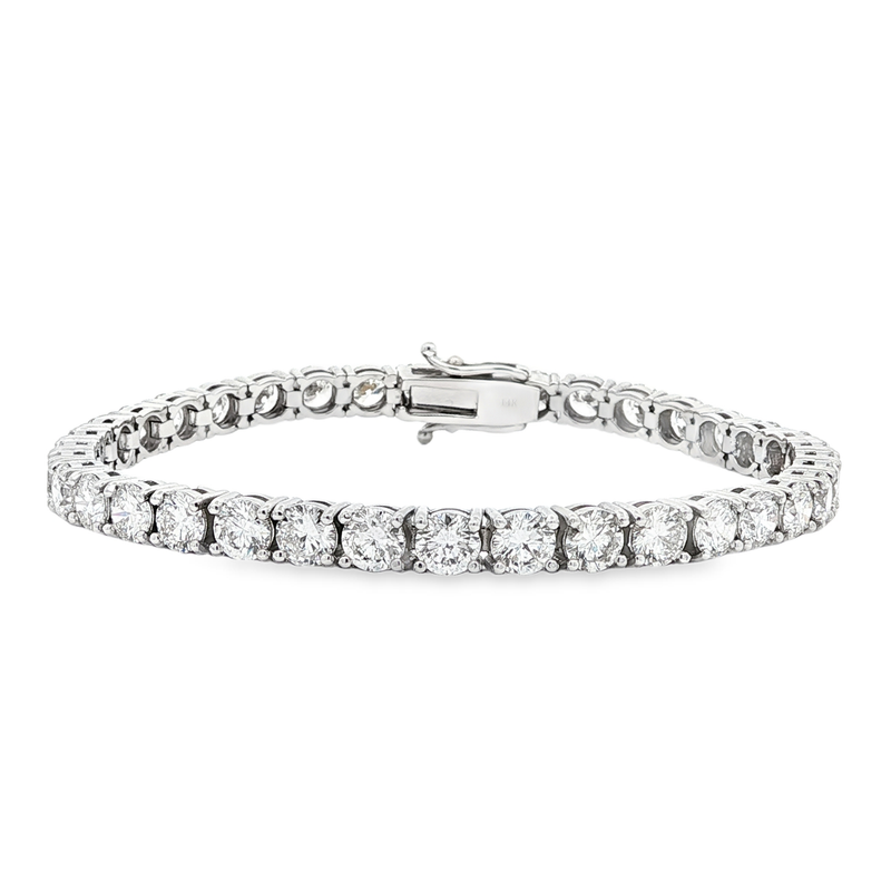 Ella Rose 12.68ct Lab-Grown Diamond Tennis Bracelet 14K White Gold
