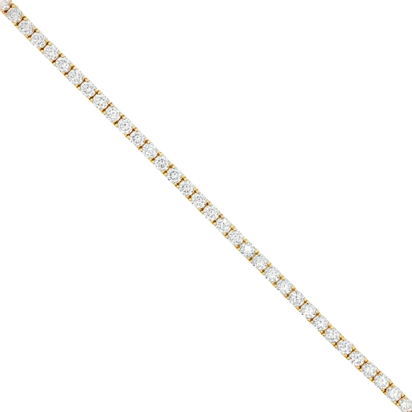 Ella Rose 8.69ct Lab-Grown Diamond Tennis Bracelet 14K Yellow Gold