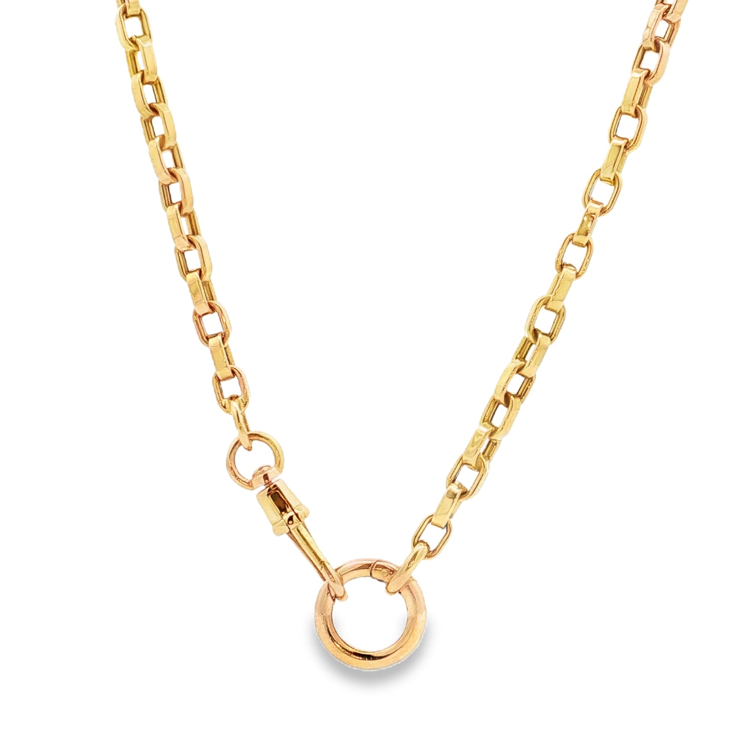 Doves 18-Inch Fancy Link Chain Necklace 14K Yellow Gold