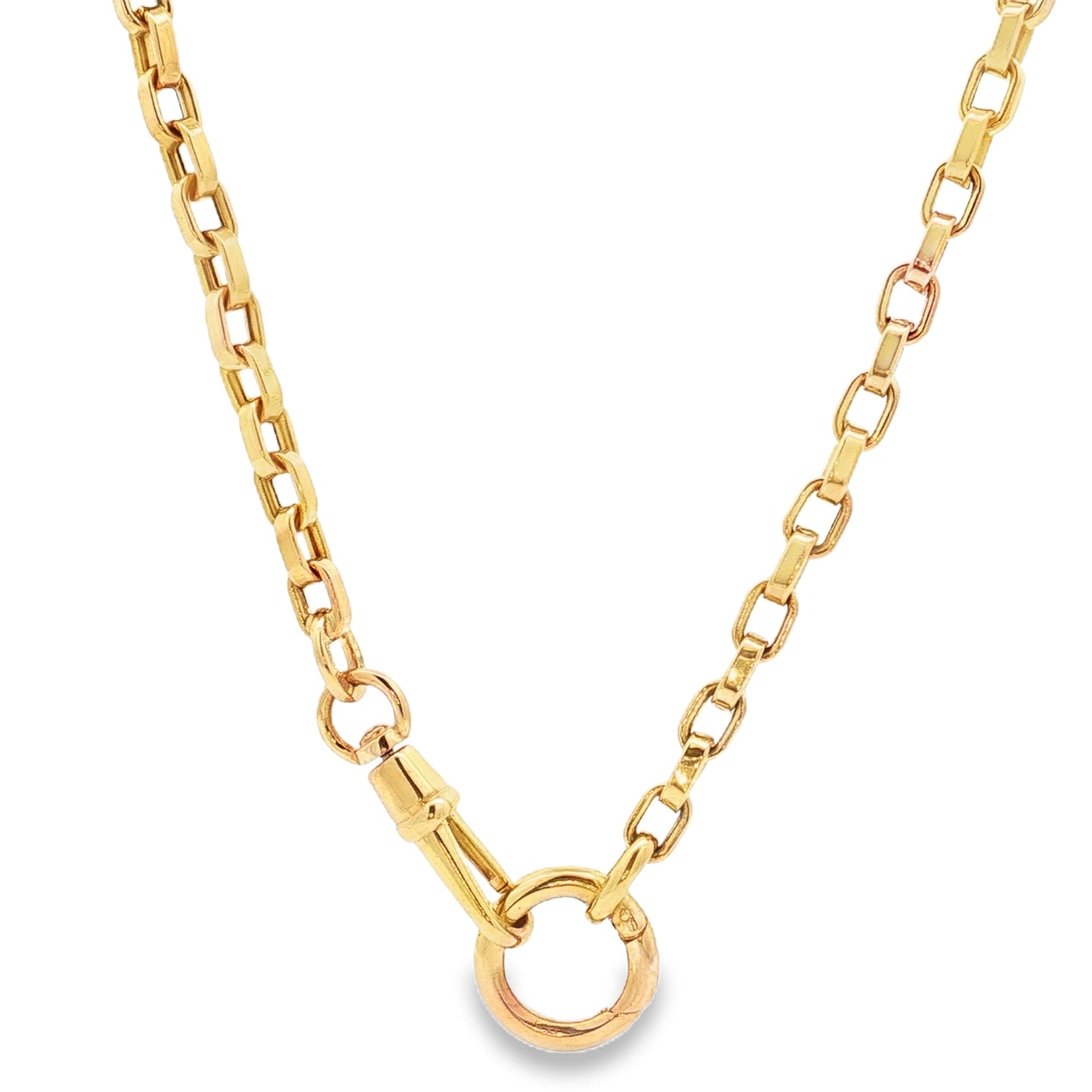 Doves 18-Inch Fancy Link Chain Necklace 14K Yellow Gold