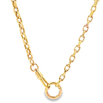 Doves 18-Inch Fancy Link Chain Necklace 14K Yellow Gold