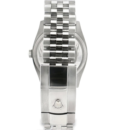 Pre Owned Rolex Datejust 36 White Roman Dial 126234 Fluted Bezel
