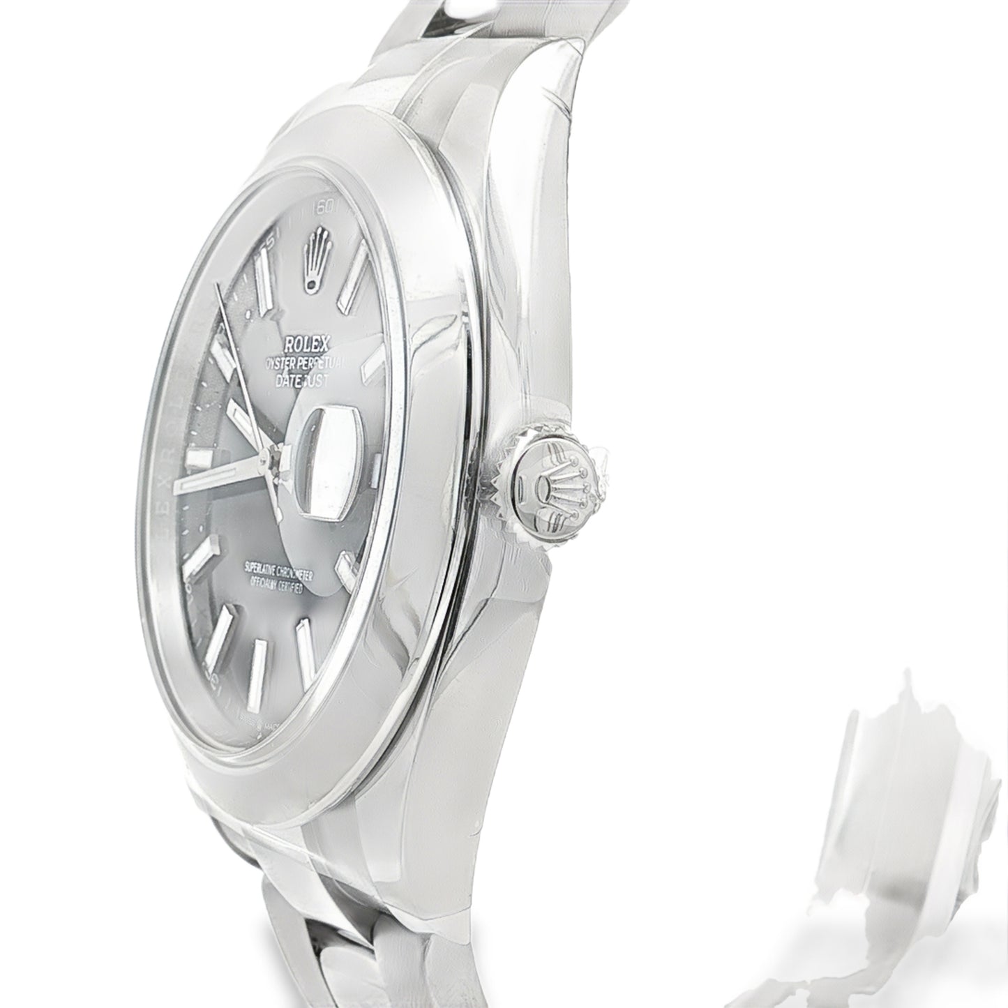 Pre Owned Rolex Datejust 41 126300 Black Dial Smooth Bezel Oyster