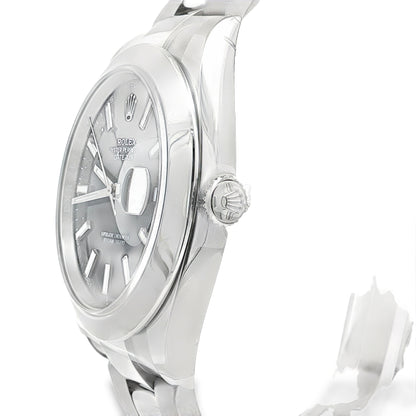 Pre Owned Rolex Datejust 41 126300 Black Dial Smooth Bezel Oyster