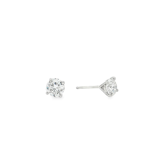 Ella Rose 1.51ct Lab-Grown Diamond Stud Earrings 14K White Gold