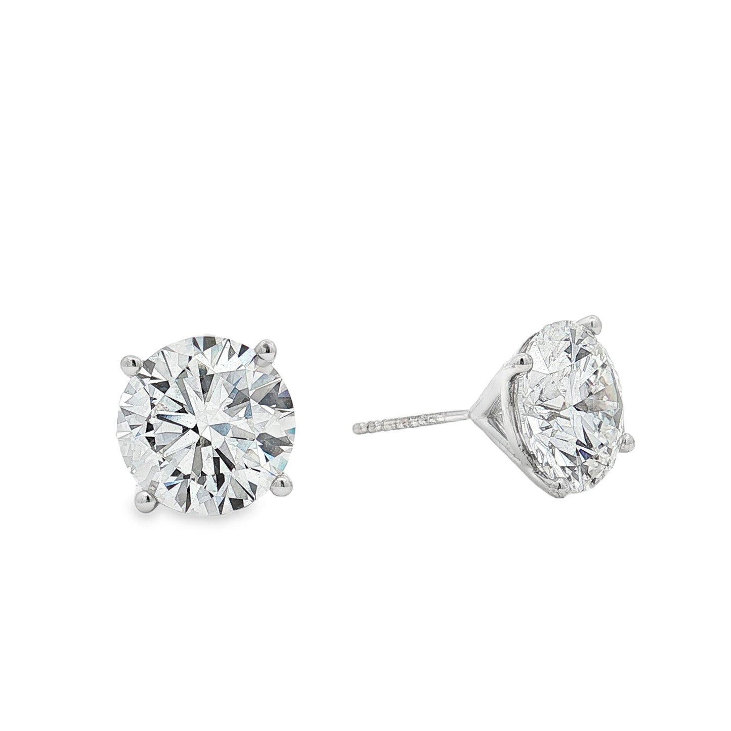 Ella Rose 14K White Gold 10.06ct Lab-Grown Diamond Stud Earrings