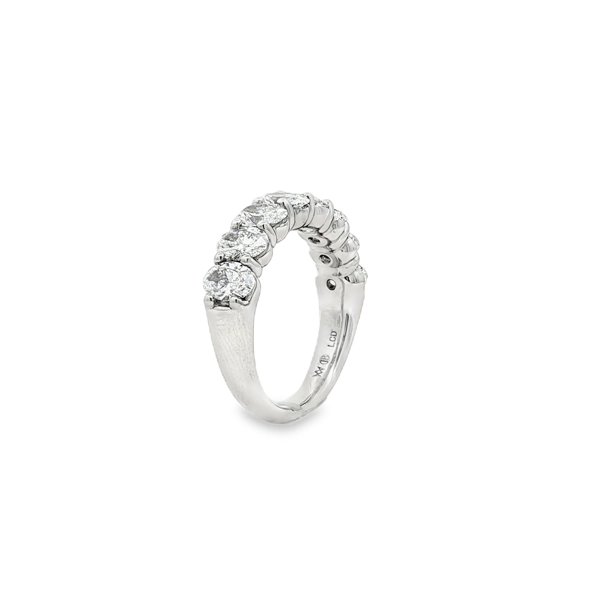 Ella Rose 2.00ct Oval Diamond Eight-Stone Band Platinum