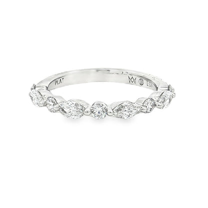 Ella Rose 0.66ct Diamond Half-Set Band Platinum