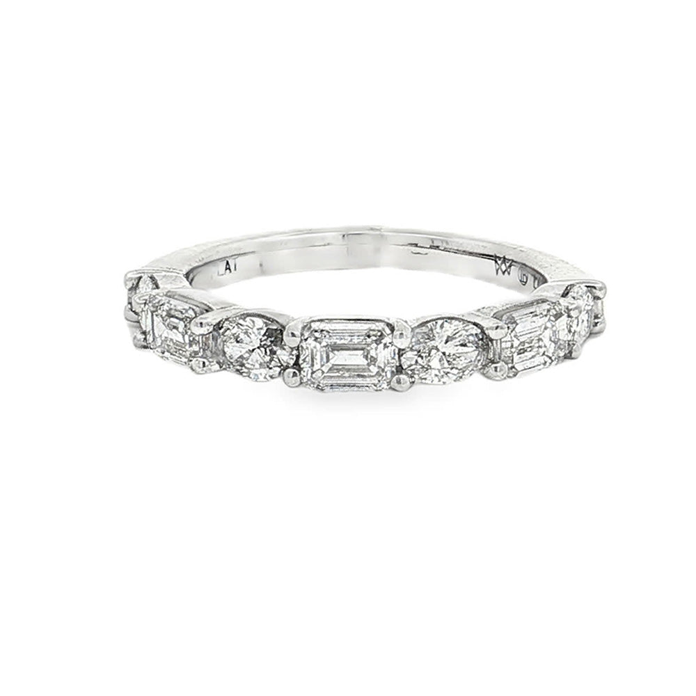 Ella Rose 1.37ct Emerald Cut Diamond Wedding Band Platinum