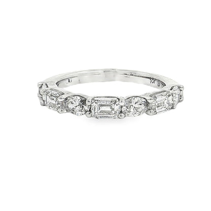 Ella Rose 1.37ct Emerald Cut Diamond Wedding Band Platinum