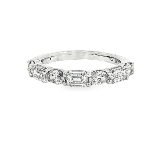 Ella Rose 1.37ct Emerald Cut Diamond Wedding Band Platinum