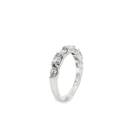 Ella Rose 1.37ct Emerald Cut Diamond Wedding Band Platinum