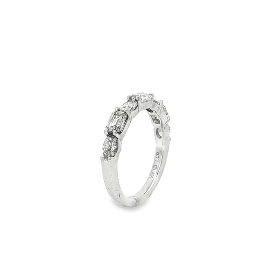 Ella Rose 1.37ct Emerald Cut Diamond Wedding Band Platinum
