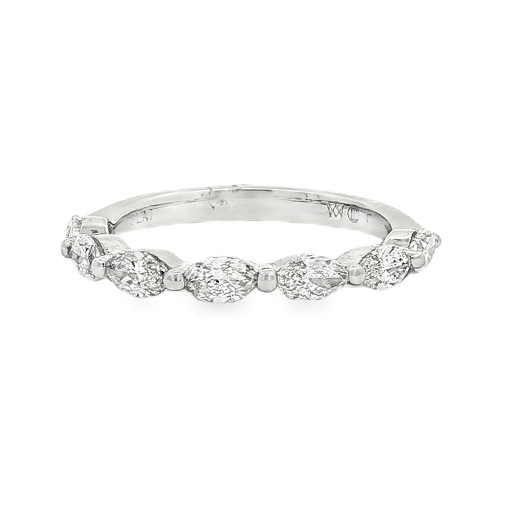 Ella Rose 0.66ct Marquise Diamond Seven-Stone Band Platinum