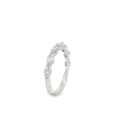 Ella Rose 0.66ct Marquise Diamond Seven-Stone Band Platinum
