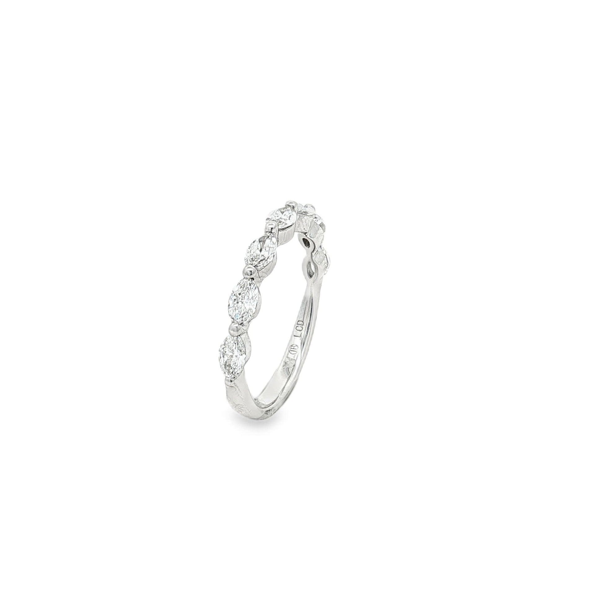 Ella Rose 0.66ct Marquise Diamond Seven-Stone Band Platinum