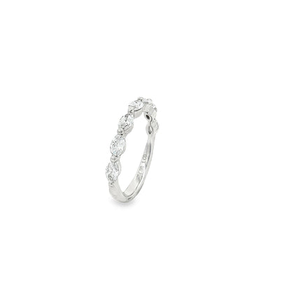 Ella Rose 0.66ct Marquise Diamond Seven-Stone Band Platinum